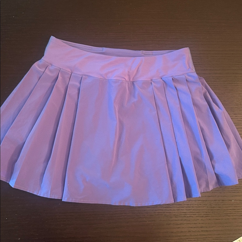 🍋 LULULEMON  💜 Purple Side Pleated High Rise Tennis or Golf  Skirt size 6